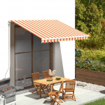 Varikatuse asenduskangas, kollane ja oranž, 3,5 x 2,5 m