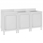 Kommertsk&ouml;&ouml;gi valamukomplekt 180 x 60 x 96 cm, roostevaba teras