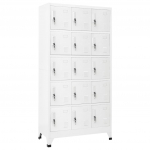Lukustatav hoiukapp, helehall, 90 x 40 x 180 cm, teras