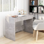 Kirjutuslaud, betoonhall, 101x50x76,5 cm, tehispuit