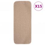 Libisemisvastased trepimatid 15 tk 60x25 cm beež ristk&uuml;lik