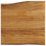Lauaplaat, 80 x 80 x 2,5 cm, naturaalsete servadega, mangopuit