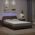 VOODIRAAM LED-TULEDEGA, PRUUN, 140 X 200 CM, KUNSTNAHK