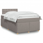 Kontinentaalvoodi madratsiga, pruunikashall, 120x200 cm, kangas