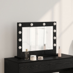 PEEGEL LED VALGUSEGA MUST TAMME 60X45X18 CM