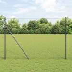 Aed koos postidega hall 1.6 x 10 m pvc kaetud teras