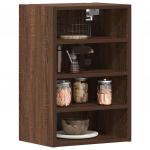 RIPPKAPP &ldquo;RIGA&rdquo; PRUUN TAMM 40X29,5X60 CM ENGINEERED WOOD