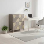 K&otilde;ide riiuliga hall ja kuldne 60 x 33 x 75 cm tugev mango puu