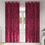 Satiinist kardinad 2 tk Veinipunane 245 x 140 cm Samet