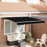 Sisset&otilde;mmatav varikatus must 350x250 cm kangas