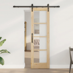 Liuguks pruun 61 x 198.5 cm puit ja metall