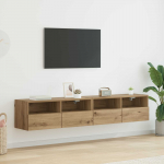 TV Seinakapid 2 pcs K&auml;sit&ouml;&ouml;puu 80 x 30 x 30 cm Tehispuit