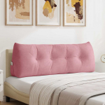 Seljatugi padi roosa 140 x 24 x 50 cm samet