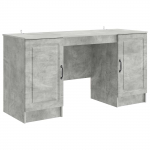 Laud riiuliga uksega Betoonhall 142,5 x 50 x 75 cm Tehispuit