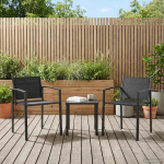 Aiatoolid 2 pcs Must ja Anthracite 53,5 x 59 x 77 cm