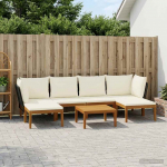 7 pcs Tugev akaatsiapuit ja n&ouml;&ouml;r Naturaalne