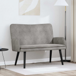Kaks kohtaline diivan Helehall 115 x 61 x 87 cm Samet