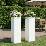 Aia istutuskast 2 tk valge 20 x 20 x 75 cm k&uuml;lmvalmistatud teras