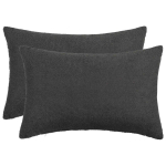 Diivanipadi 2 tk HEERLEN tumehall 50 x 70 cm boucl&eacute;