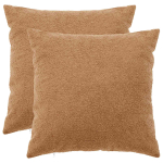 Diivanipadi 2 tk HEERLEN beež 60 x 60 cm boucl&eacute;