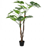 Tehis Monstera taim Roheline 70 x 16 x 130 cm Kangas ja Puit