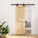 Liuguks naturaalne ja must 70 x 210 cm tahke m&auml;nnipuit