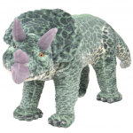 Seisev triceratops, pl&uuml;&uuml;s, roheline XXL