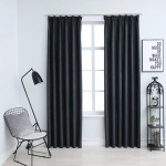 Pimendavad kardinad konksudega 2 tk antratsiithall 140 x 225 cm