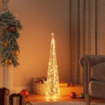 Akr&uuml;&uuml;list dekoratiivne valguskoonus, LED-tuli, soe valge, 90 cm