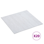 Iseliimuvad p&otilde;randaplaadid 20 tk, pvc, 1,86 m&sup2;, valge