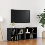 Telerikapp, k&otilde;rgl&auml;ikega must, 104 x 30 x 52 cm, tehispuit