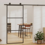 Liuguks riistvarakomplektiga, esg klaas ja alumiinium, 90x205cm