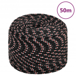 Paadik&ouml;is, must, 6 mm, 50 m, pol&uuml;prop&uuml;leen