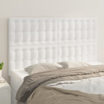 Voodipeatsid 4 tk, valge, 72x5x78/88 cm, kangas