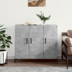 Puhvetkapp, betoonhall, 90 x 34 x 80 cm, tehispuit