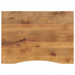 Kumerusega lauaplaat, 100x80x2,5 cm, t&ouml;&ouml;tlemata mangopuit