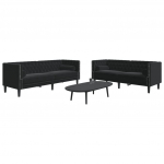 2-OSALINE DIIVANITE KOMPLEKT RULLPATJADEGA, MUST, SAMET