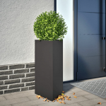 Kolmnurkne aia taimekast, must, 40x34,5x70 cm, teras