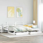 Diivanvoodi v&auml;ljat&otilde;mmatava osaga, madratsita, valge, 90x200 cm