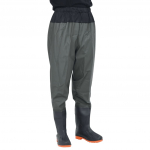 Waist waders koos saabastega, tumeroheline, suurus 38