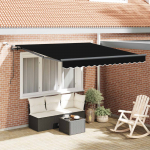 Kokkuvolditav varikatus must 350 x 250 cm pol&uuml;ester