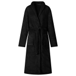 Hommikumantel ilma kapuutsita must xxxl flanell