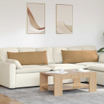 Diivanipadjad 2 tk pruun 120 x 40 cm korter kangas