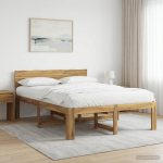Kaheinimesevoodi raam koos peatsiga ROSTOCK Valge 150 x 200 cm