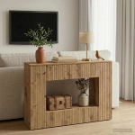 Konsoollaud K&auml;sit&ouml;&ouml; Tamm 101 x 29 x 74 cm T&ouml;&ouml;deldud puit