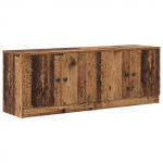 Voodikapp uksega 2 pcs Vana puit 66 x 35 x 48 cm T&ouml;&ouml;deldud puit