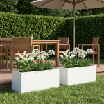Aia istutuskast 2 tk valge 100 x 40 x 40 cm