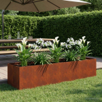 Aia istutuskast rooste 280 x 80 x 60 cm ilmastikukindel teras