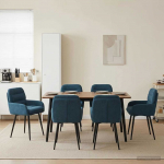 S&ouml;&ouml;gitoa Toolid 6 pcs Samet Sinine 59 x 59,5 x 90 cm