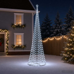 Alusega spiraalne LED-j&otilde;ulupuu EKENAS 500 cm 868 LED-i